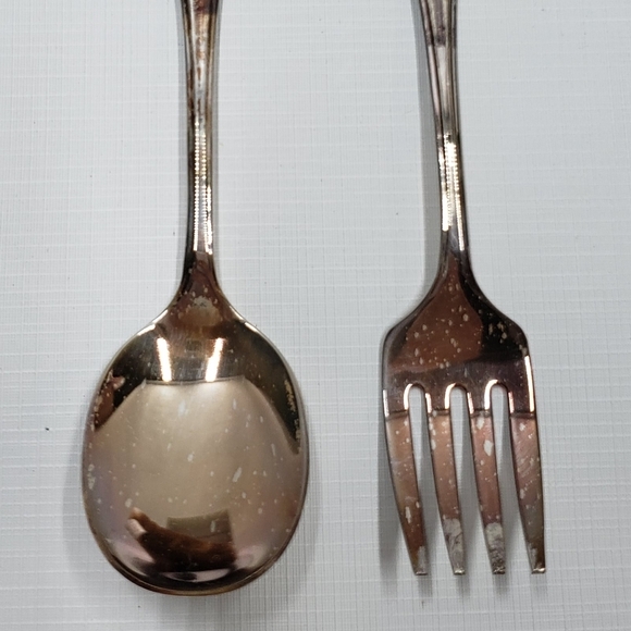 Oneida Community Silver Plate Baby Bear with Spoon and Fork in Box - Picture 4 of 11